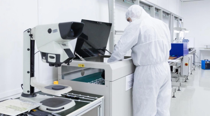 Research in a clean lab